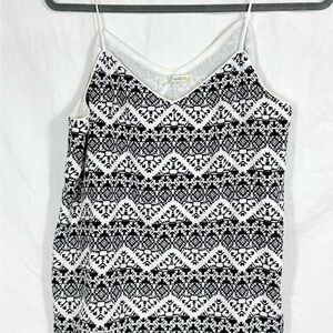 Freebrd Black and White Patterned Camisole | S